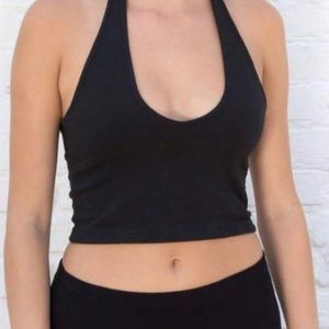 Black Brandy Melville Alexis Halter Top
